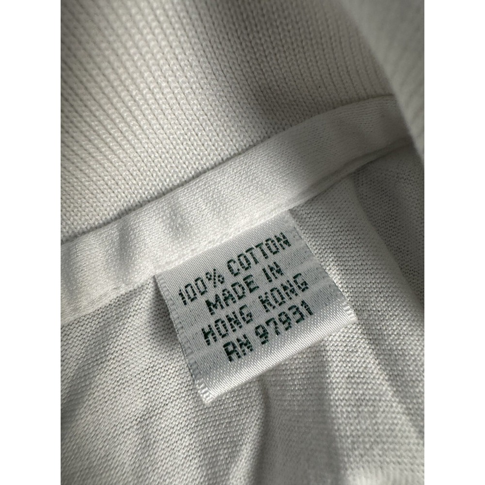 VTG Augusta National Golf Shop Mens Embroidered Polo Shirt Cotton White Large - Picture 3 of 6